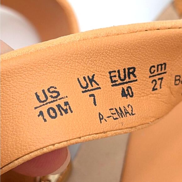 Sarto by Franco Sarto Ema 2 Ankle Strap Sandals Women's Orange Size US10M EU40 - Picture 7 of 13